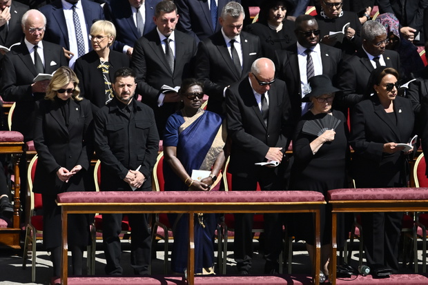 Olena Zelenska, Volodymyr Zelenskyy. Pogrzeb papieża Franciszka. 26.04.2025 rok
