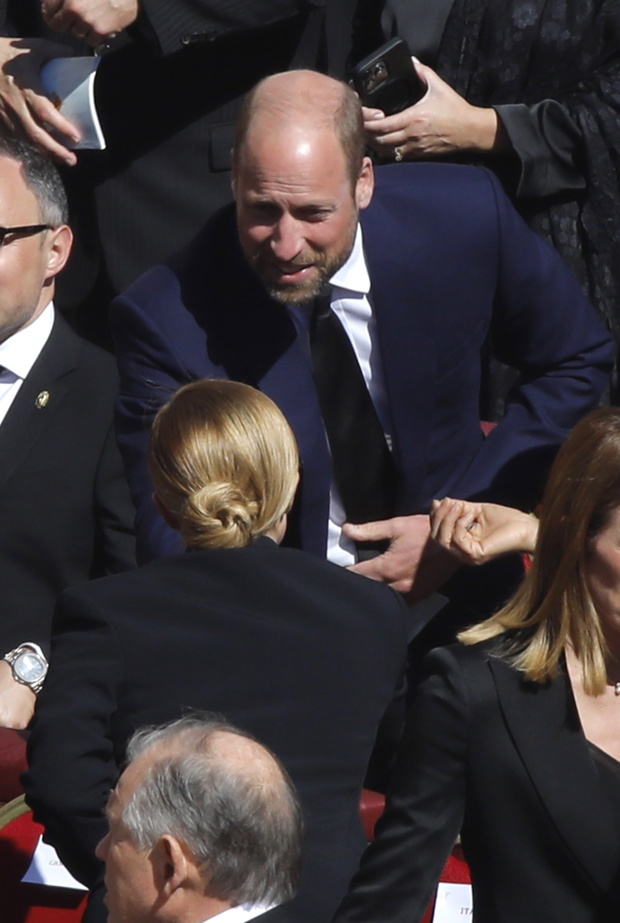 książę William, pogrzeb papieża Franciszka, 26 kwietnia 2025