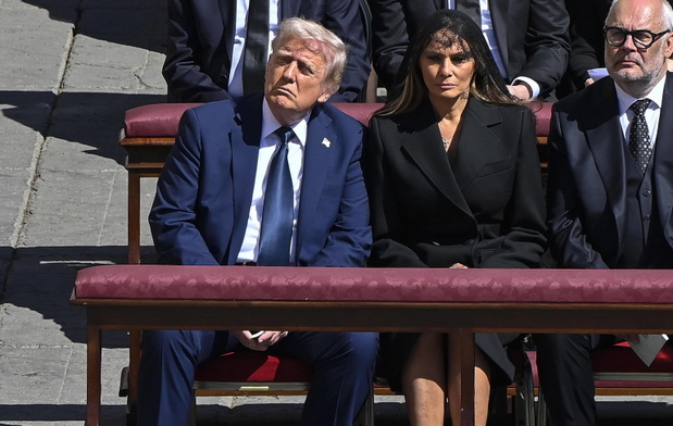 Donald Trump, Melania Trump, pogrzeb papieża Franciszka