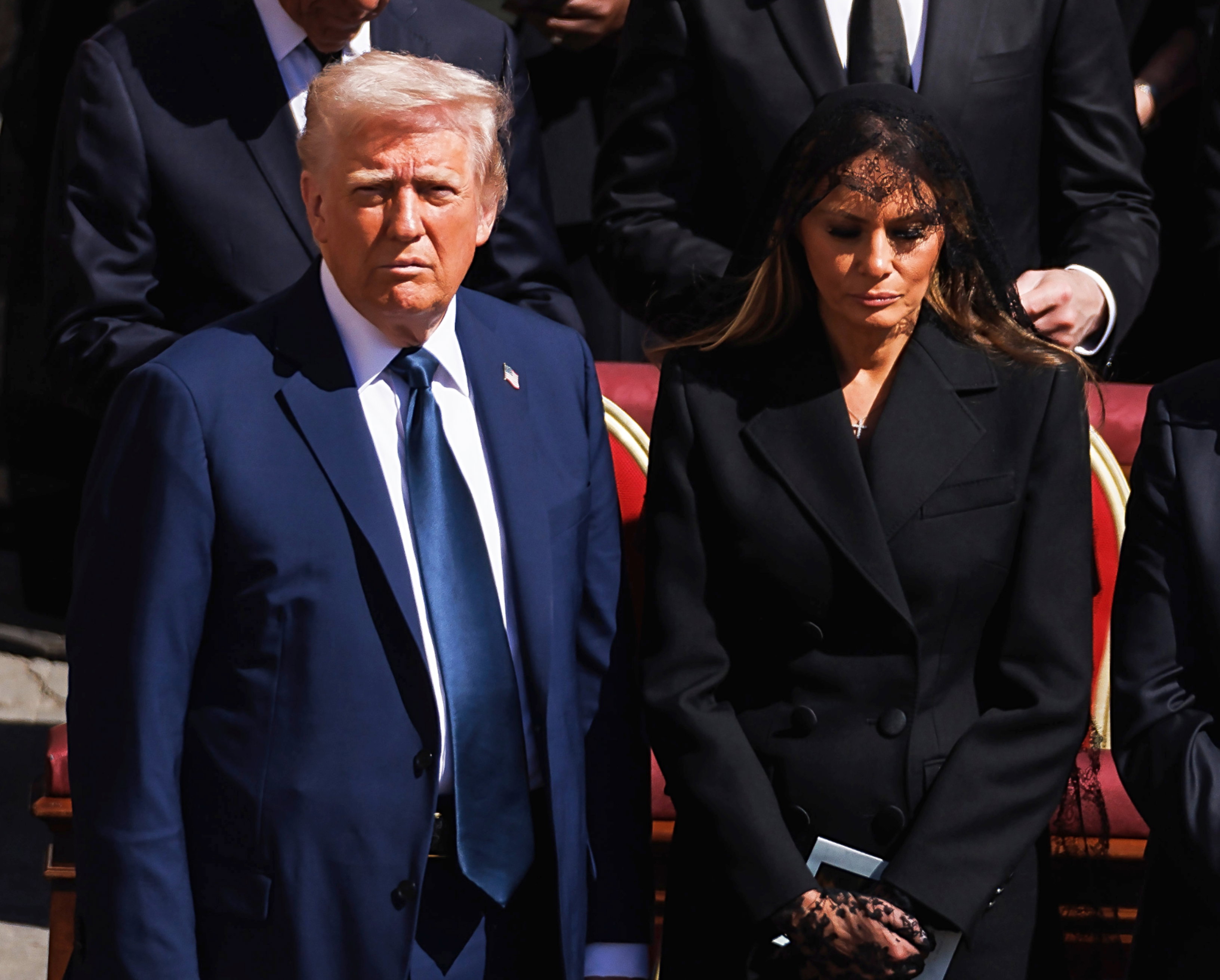 Donald Trump, Melania Trump, pogrzeb papieża Franciszka