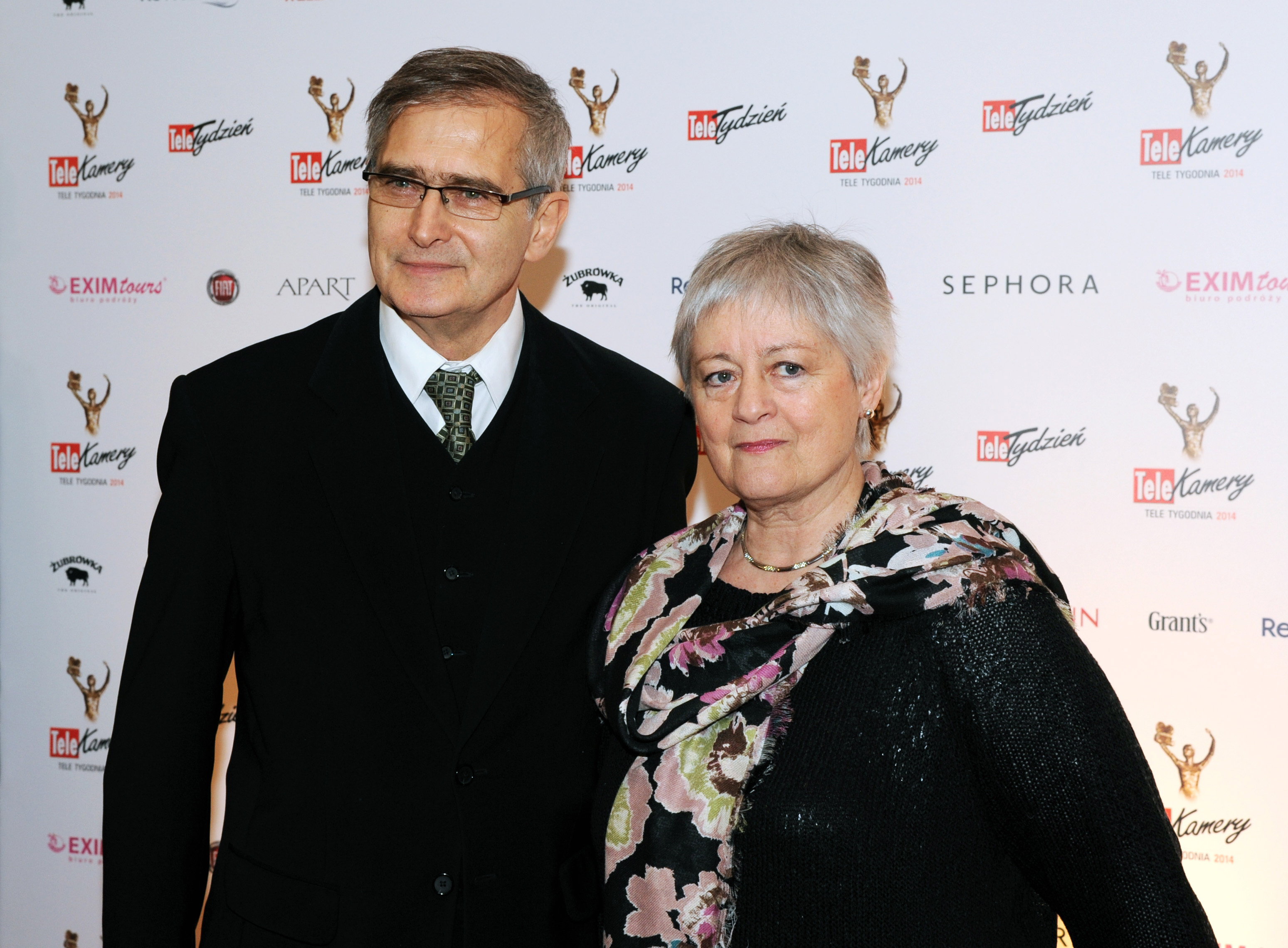 Olgierd Łukaszewicz i Gra¿yna Marzec podczas gali wrêczenia nagród