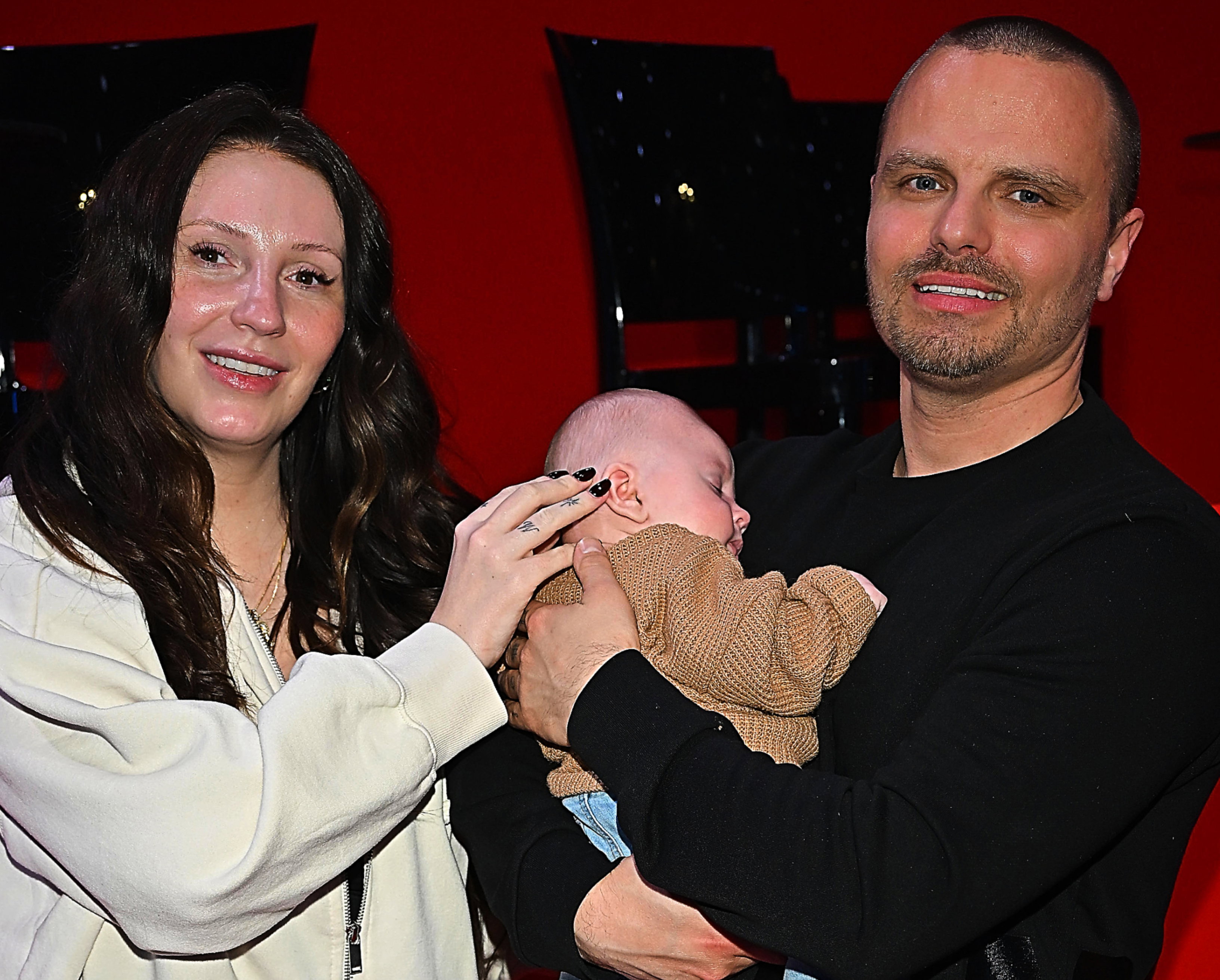 Dominika Serowska, Marcin Hakiel, syn Romeo Hakiel, Warszawa, 25.02.2025,