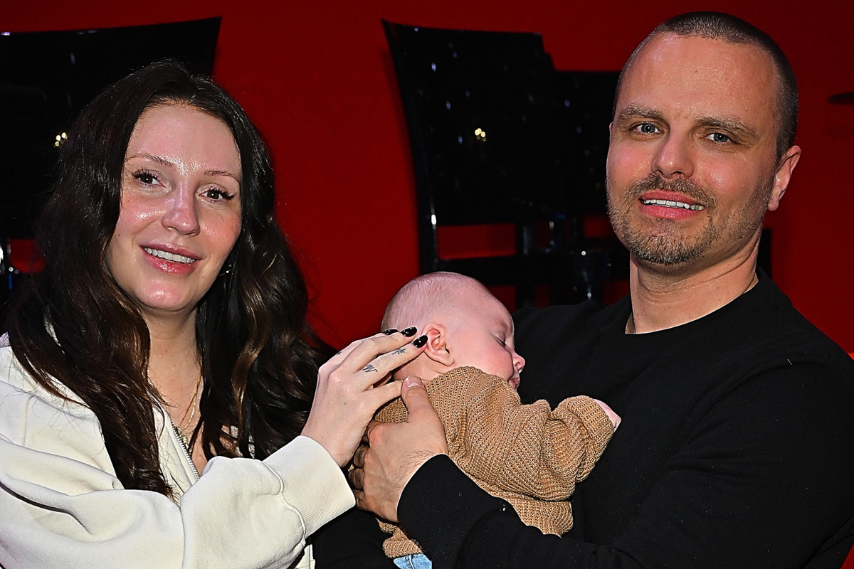 Dominika Serowska, Marcin Hakiel, syn Romeo Hakiel, Warszawa, 25.02.2025,