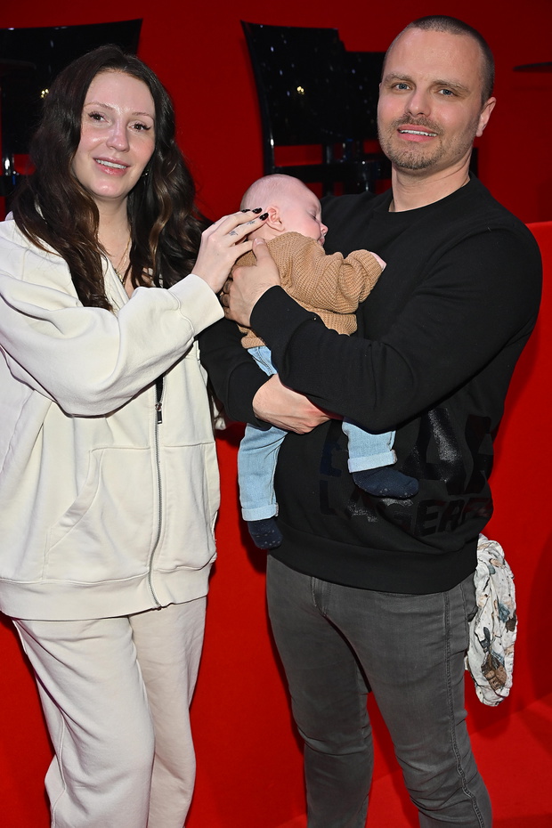 Dominika Serowska, Marcin Hakiel, syn Romeo Hakiel, Warszawa, 25.02.2025,