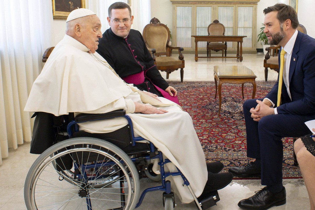 J.D. Vance, James David Vance, papież Franciszek, Watykan, 20.04.2025 r.