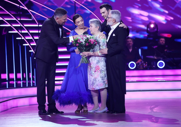 Krzysztof Ibisz, Adrianna Borek, Albert Kosinski, Jan Borek, 23.03.2025. Warszawa. Taniec z Gwiazdami XVI edycja