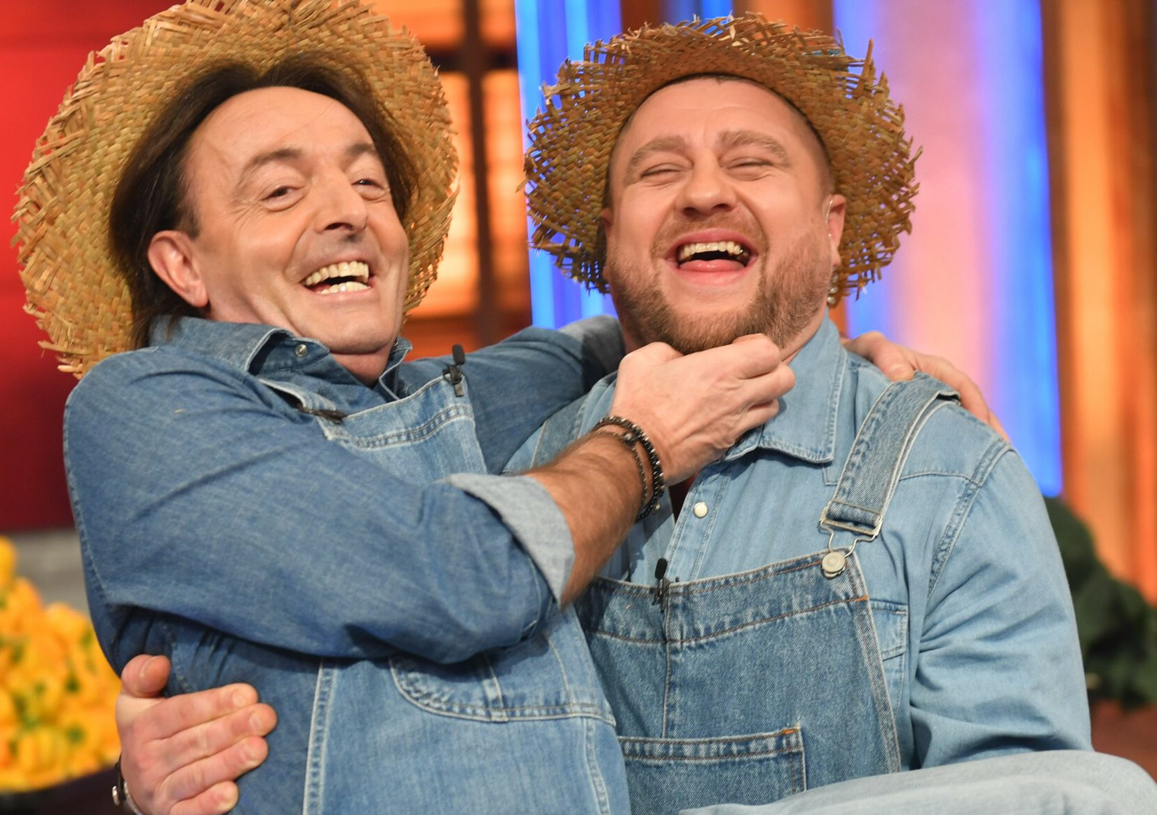 Tomasz Jakubiak, Michel Moran, 7. edycja „MasterChef Junior”, studio TVN, Kraków, 14.12.2021 rok - jamnik