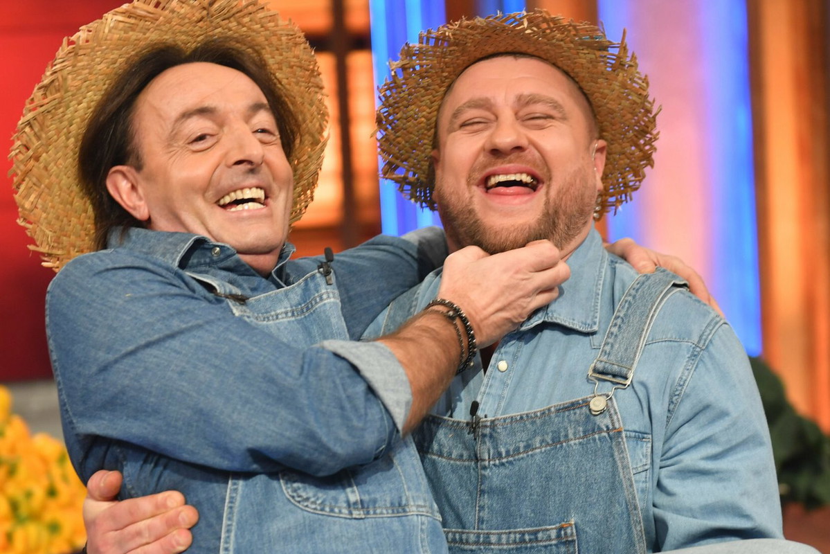 Tomasz Jakubiak, Michel Moran, 7. edycja „MasterChef Junior”, studio TVN, Kraków, 14.12.2021 rok - jamnik