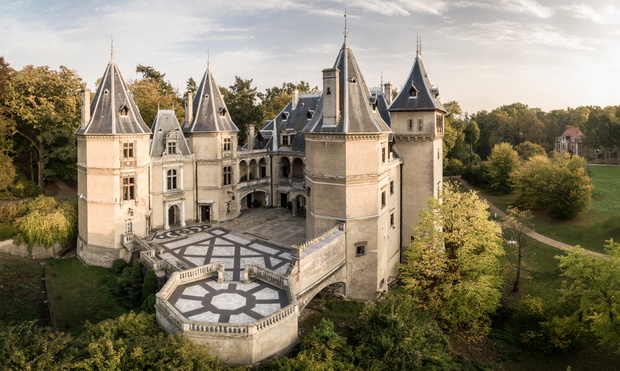 Castle in Gołuchów, Wielkopolska ( Greater Poland ) tourist attraction.