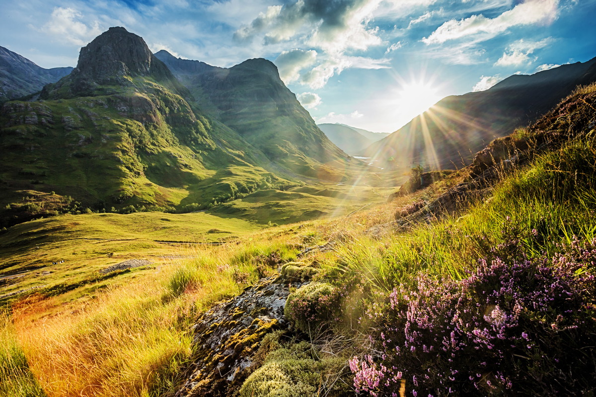 Widok na dolinę Glencoe, Szkocja