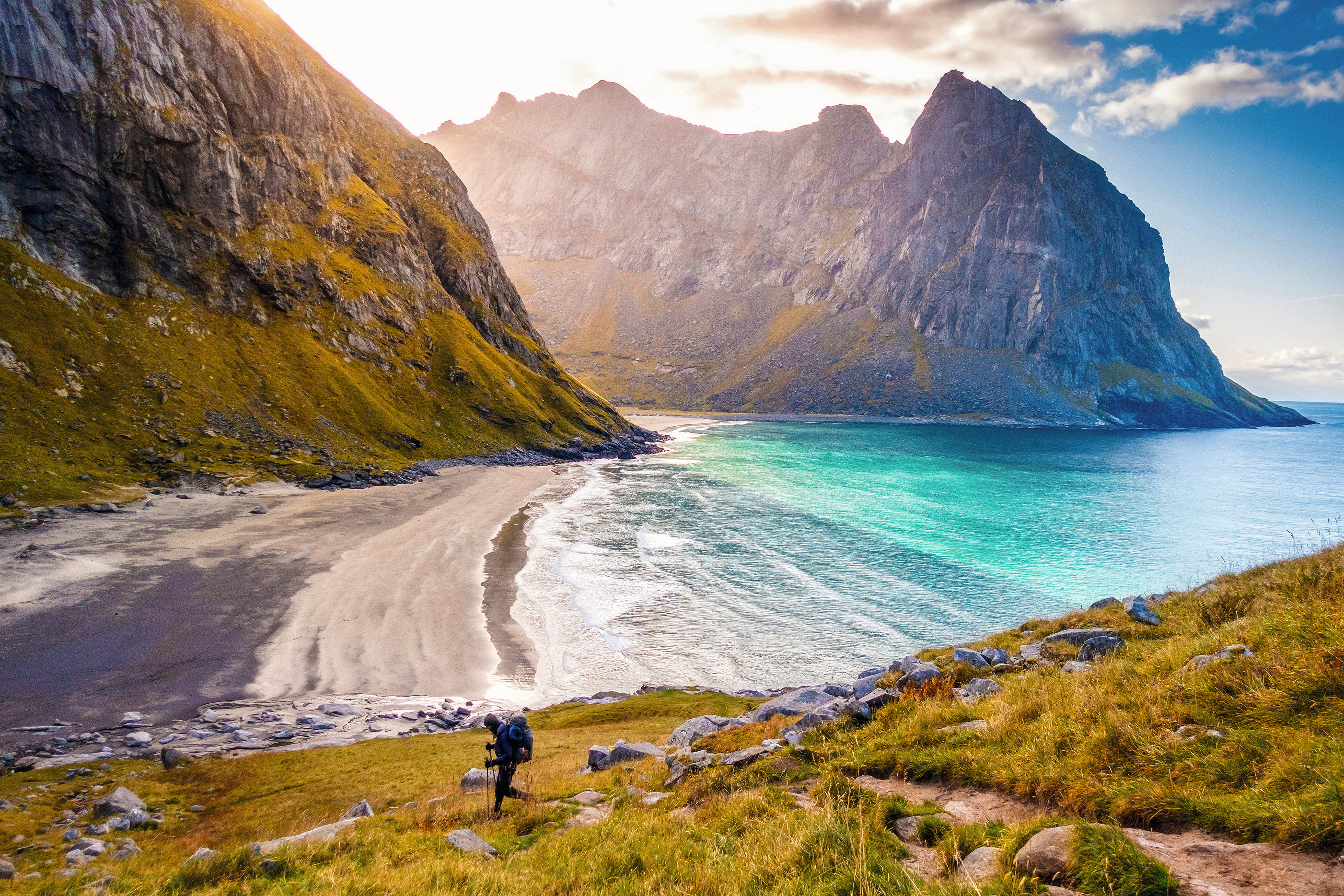 Plaża Kvalvika , Lofoty