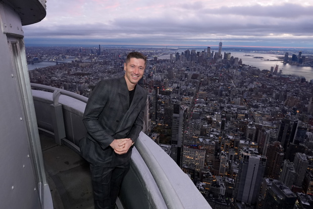 Robert Lewandowski. 10.11.2025 rok. The Empire State Building