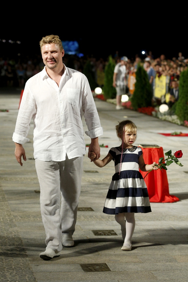 Andrzej Nejman z córką, Martą, 2014 rok