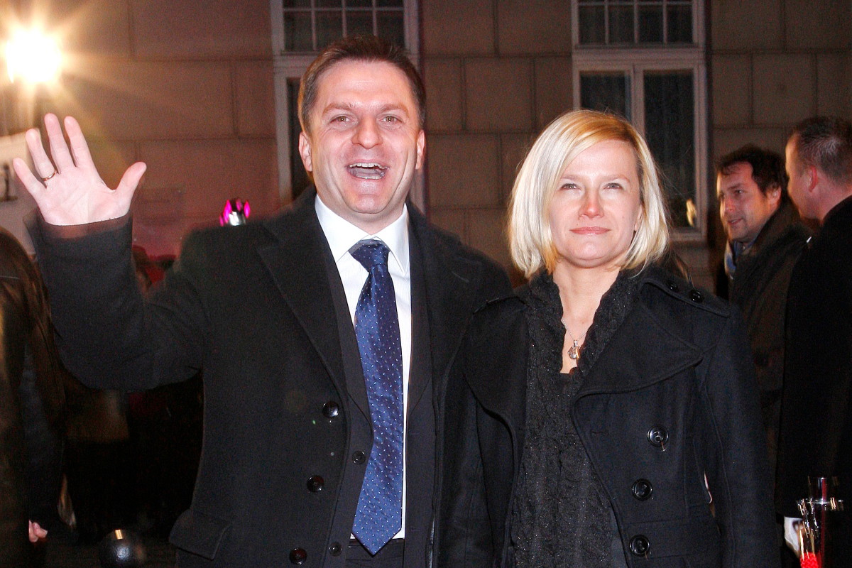 Bogdan Rymanowski z żoną