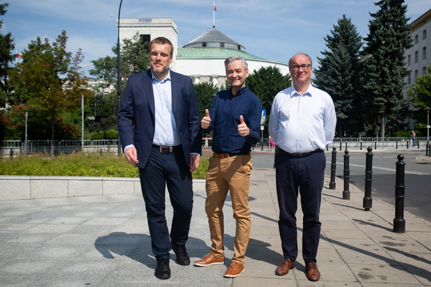 Konferencja prasowa liderow koalicji lewicowej