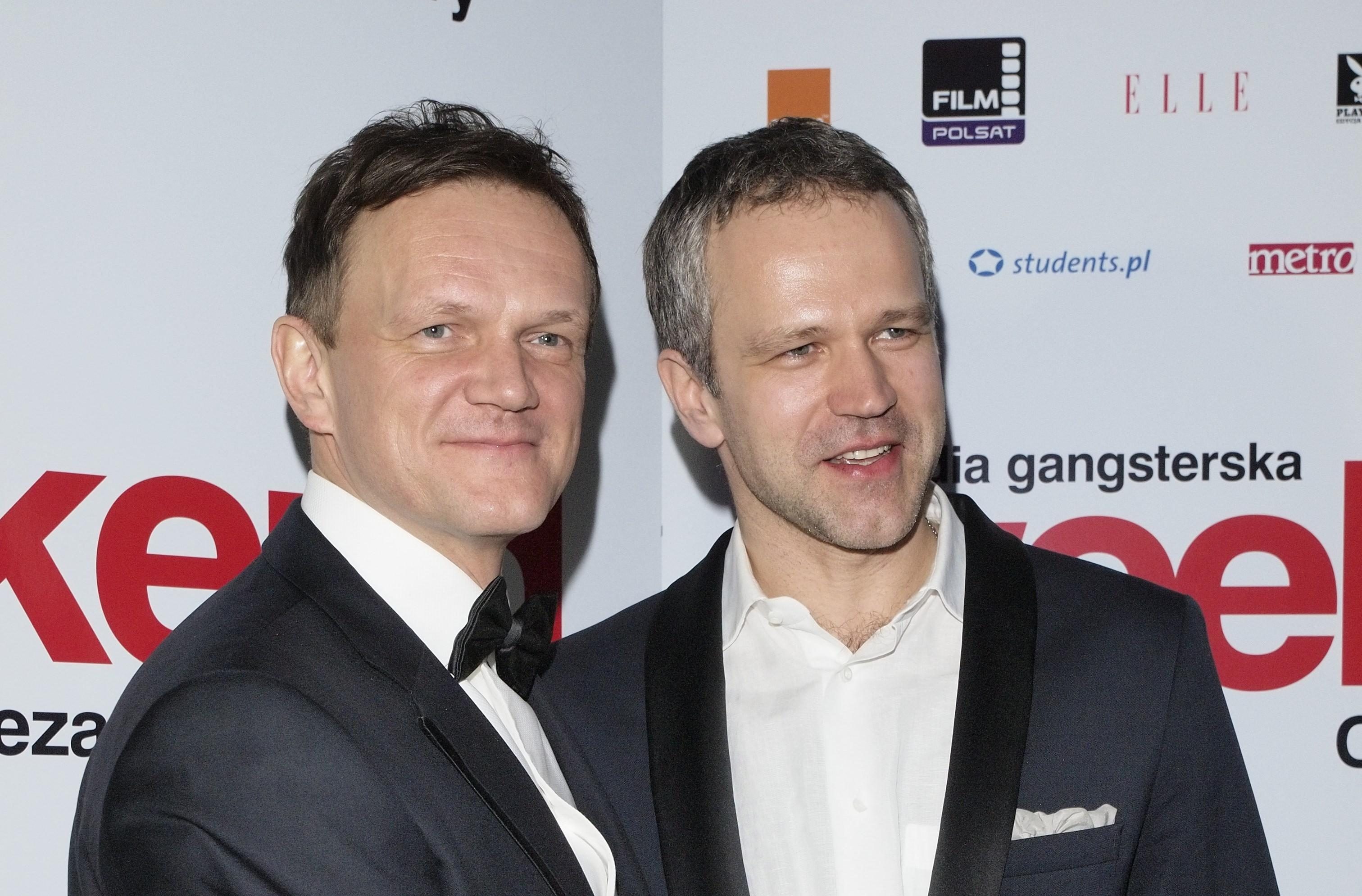 Cezary Pazura (L), Radoslaw Pazura