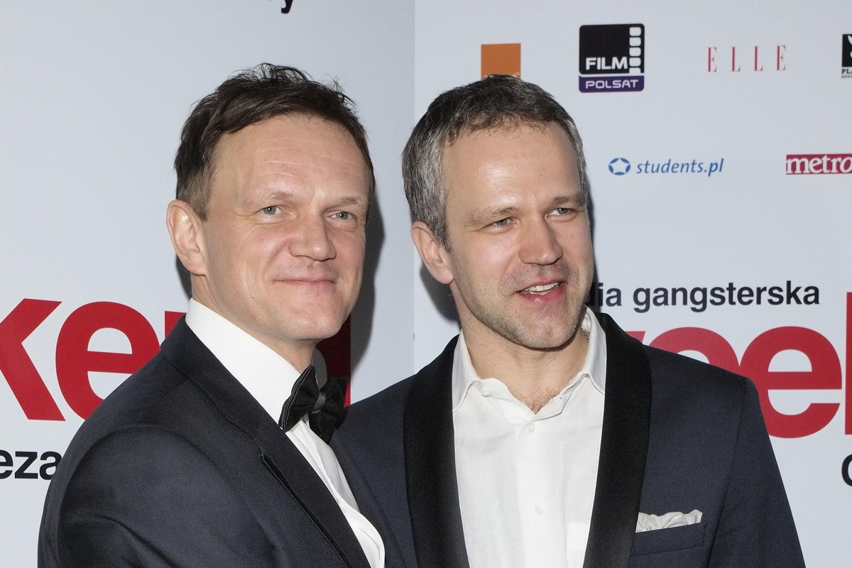 Cezary Pazura (L), Radoslaw Pazura