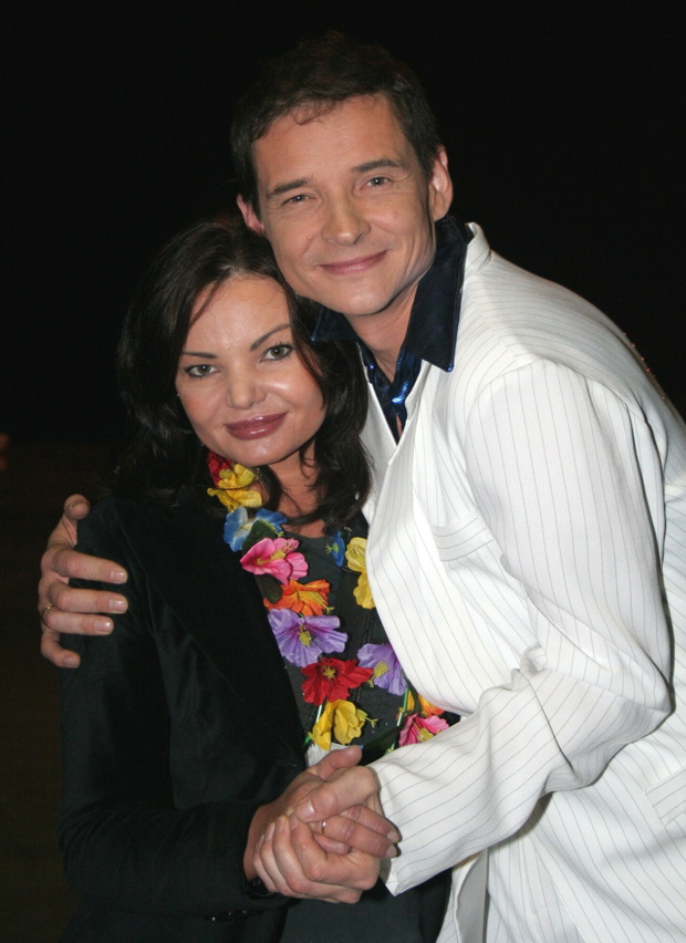 Przemysław Babiarz, żona Marzena. 12.10.2007 rok
