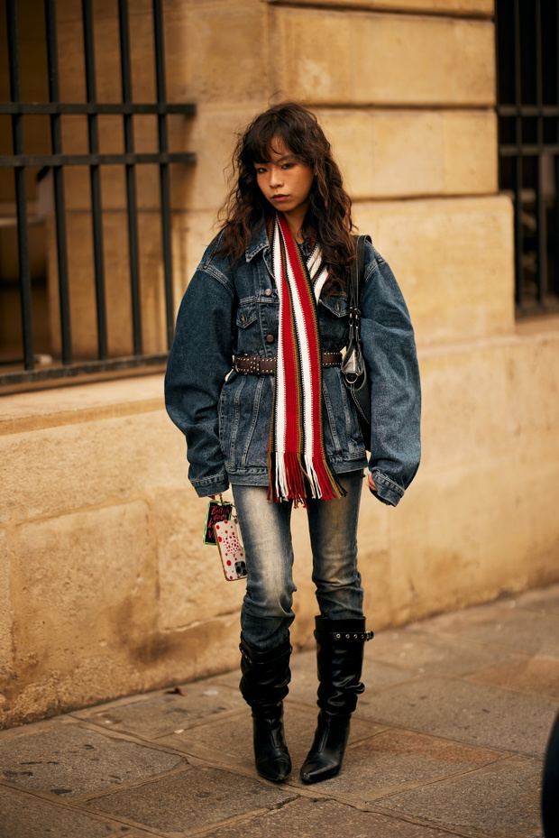 Slouchy boots + szerokie jeansy