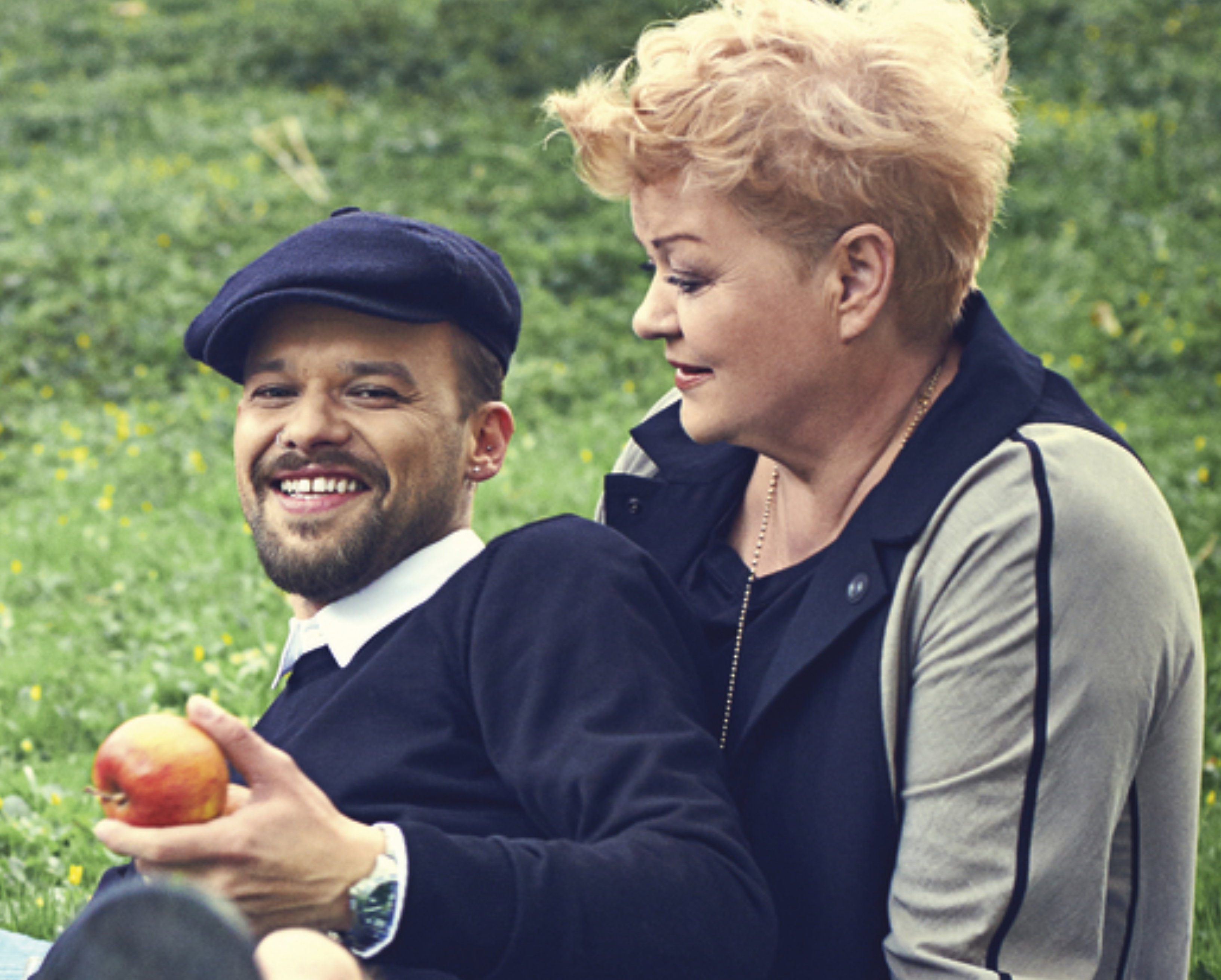 Michał Piróg z mamą, Anną, Viva! 9/2014