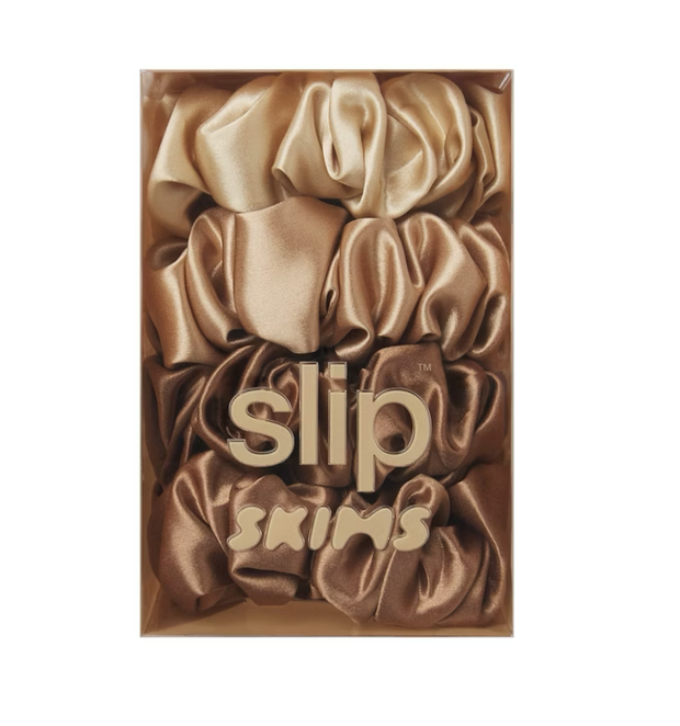 PURE SILK LARGE SCRUNCHIES 4-PACK, Slip x Skims, 310 zł