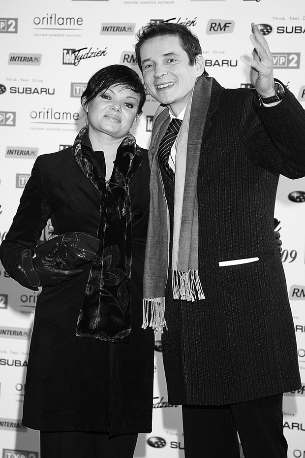 Przemysław Babiarz z żoną Marzeną, Telekamery 2009