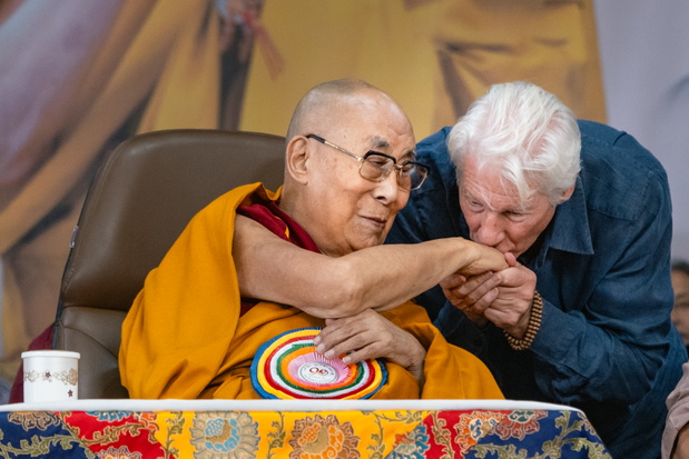 Richard Gere na urodzinach DalajlamyDalajlama