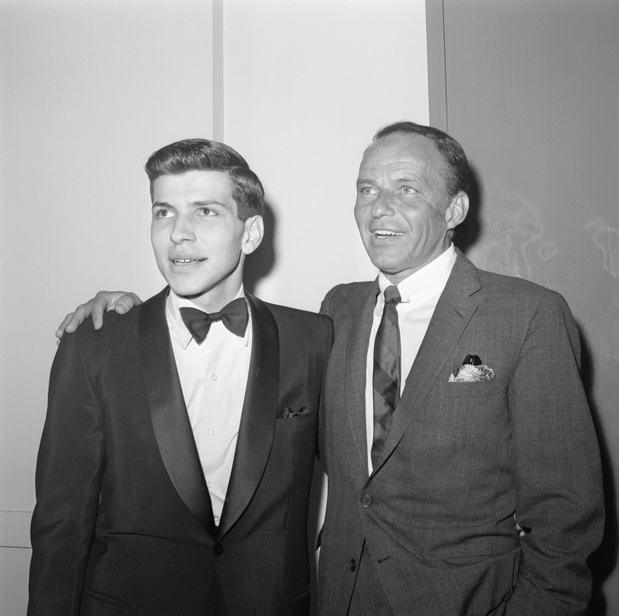 Frank Sinatra z synem, Frankiem Sinatrą Jr. 1963 rok