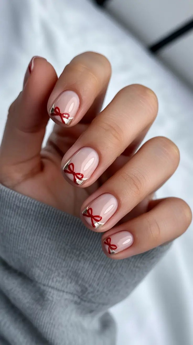 Short Gel Nails – Winter Color and Design 2025 _ 2026_ Cute, Simple &amp; Trendy Winter Nail Inspo