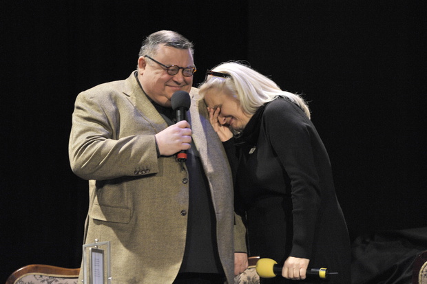 Wojciech Mann i Magda Umer