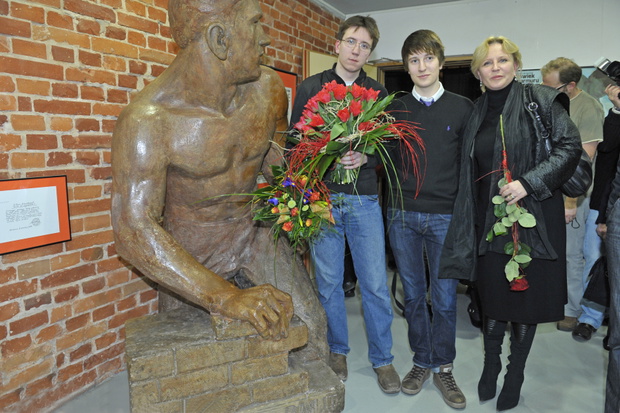 Adam Kłosiński, Andrzej Kłosiński, Krystyna Janda, 2009 r.
