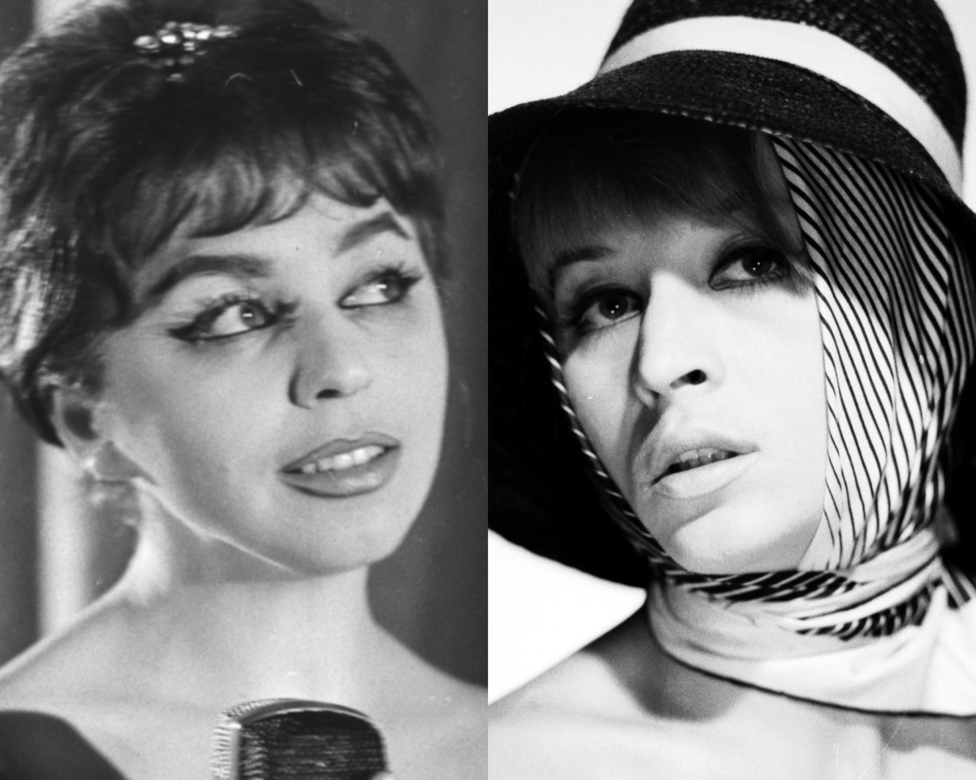 Kalina Jędrusik, Barbara Wrzesińska, aktorki, jamnik
