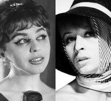 Kalina Jędrusik, Barbara Wrzesińska, aktorki, jamnik