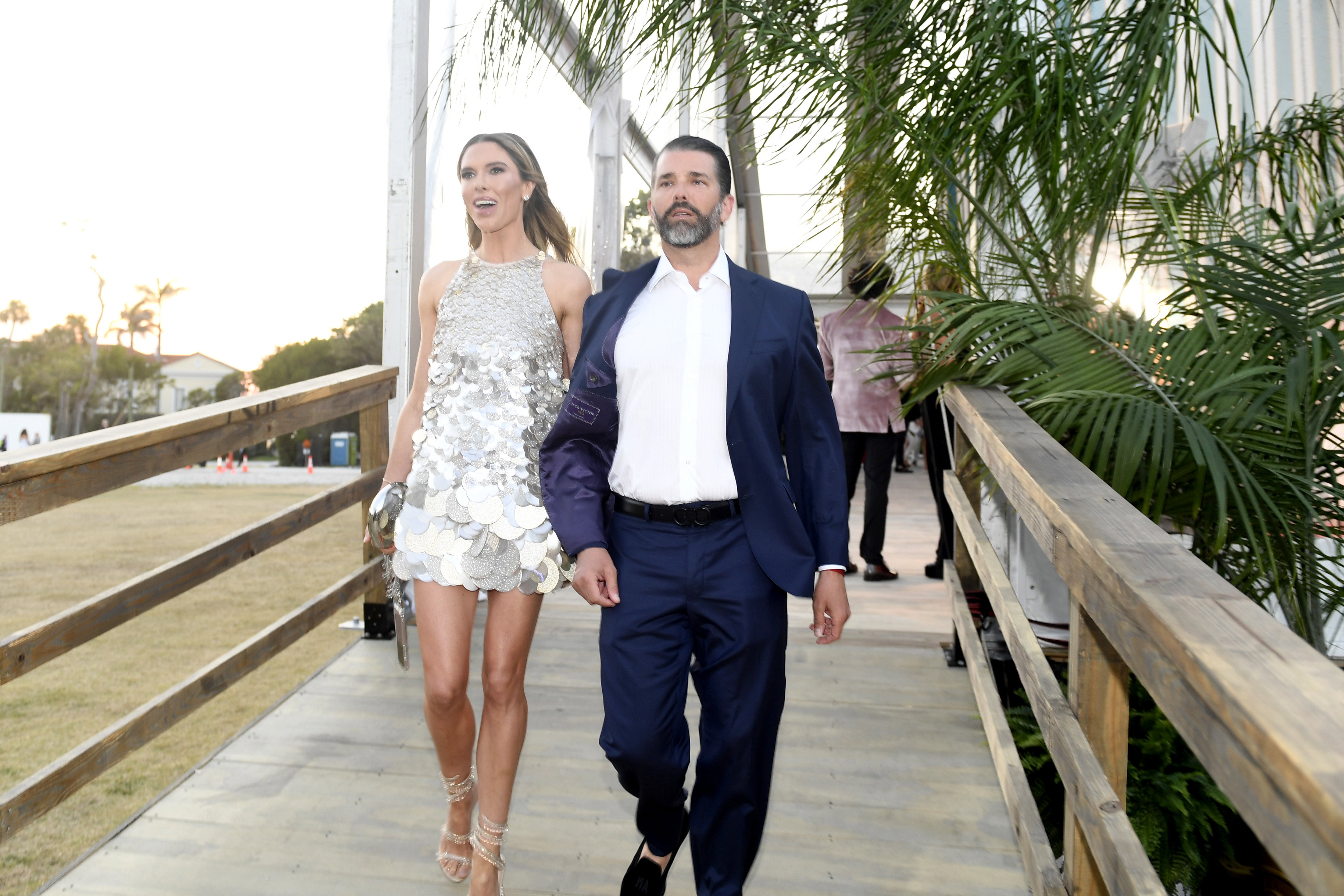 Bettina Anderson i Donald Trump Jr. w Palm Beach