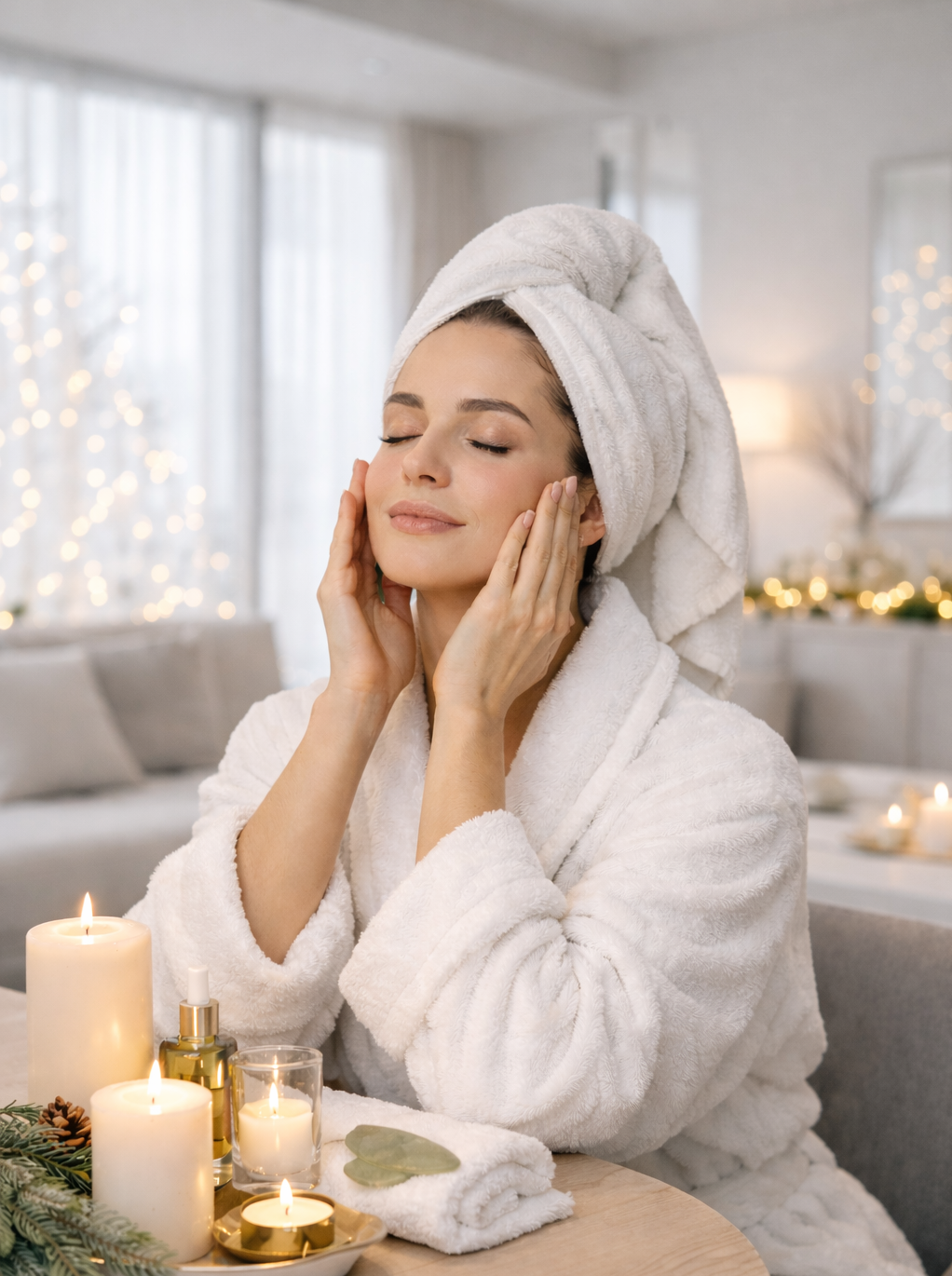 Relaksacyjny masaż twarzy w spa