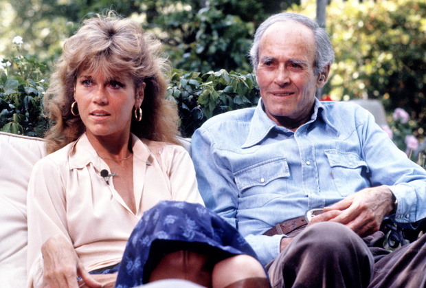 Jane Fonda with father Henry Fonda