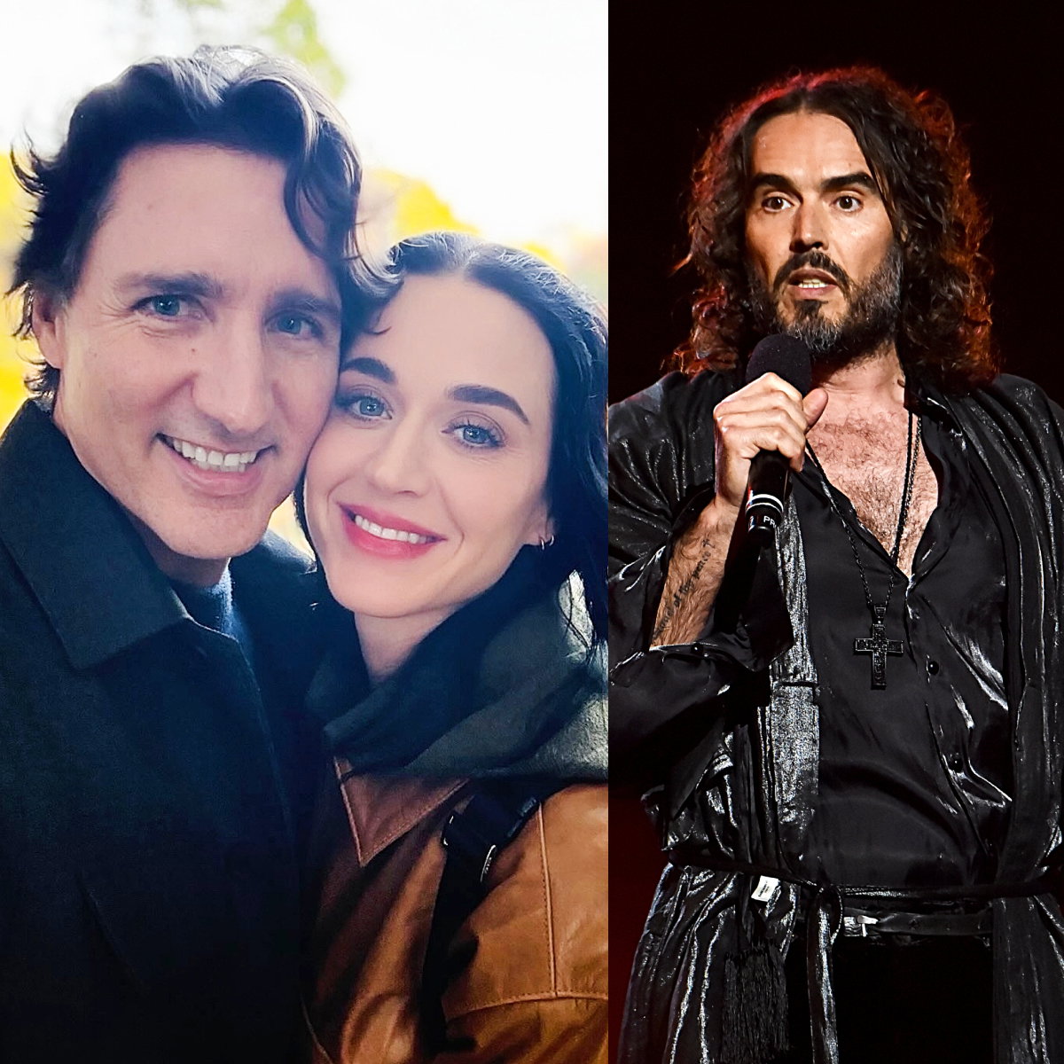 Russell Brand, Justin Trudeau, Katy Perry