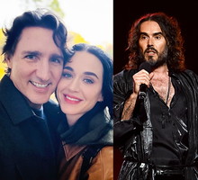 Russell Brand, Justin Trudeau, Katy Perry