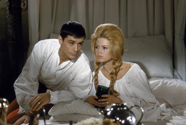 Alain Delon, Brigitte Bardot w filmie Agnes Bernauer" 1961