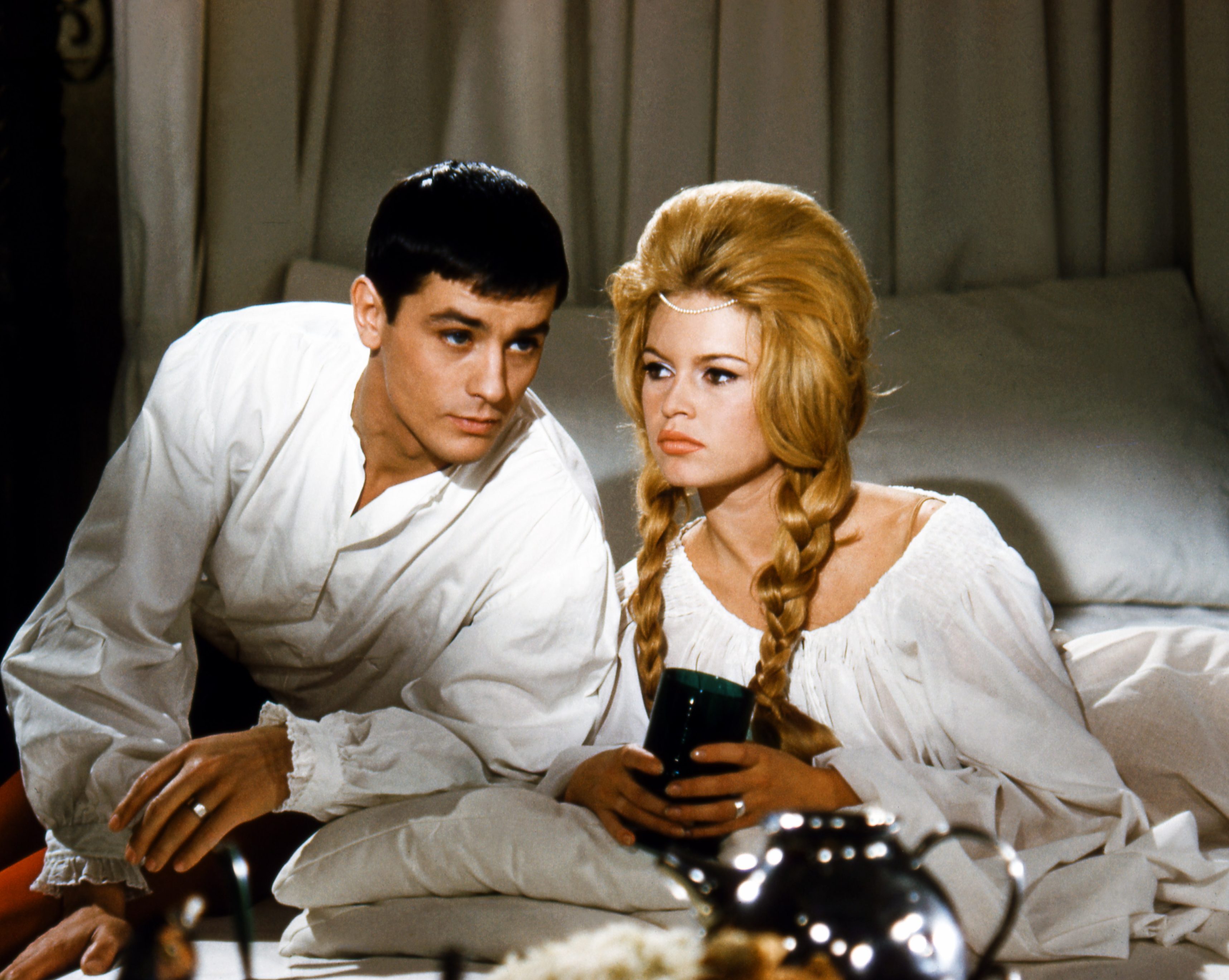 Alain Delon, Brigitte Bardot w filmie Agnes Bernauer" 1961