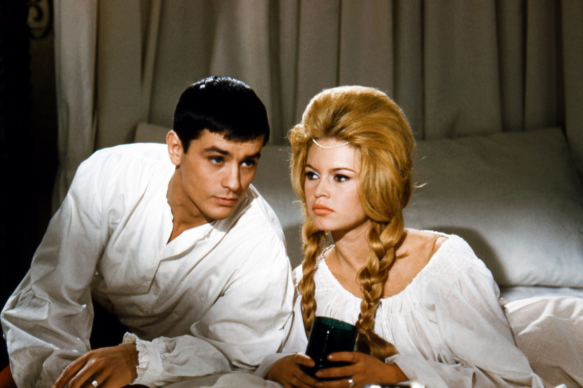 Alain Delon, Brigitte Bardot w filmie Agnes Bernauer" 1961