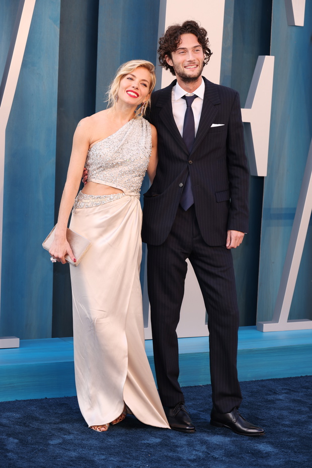 Sienna Miller, Oli Green, Vanity Fair Oscar Party 2022