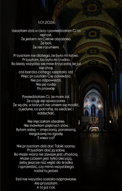 Poruszający wpis Sylwi Peretti