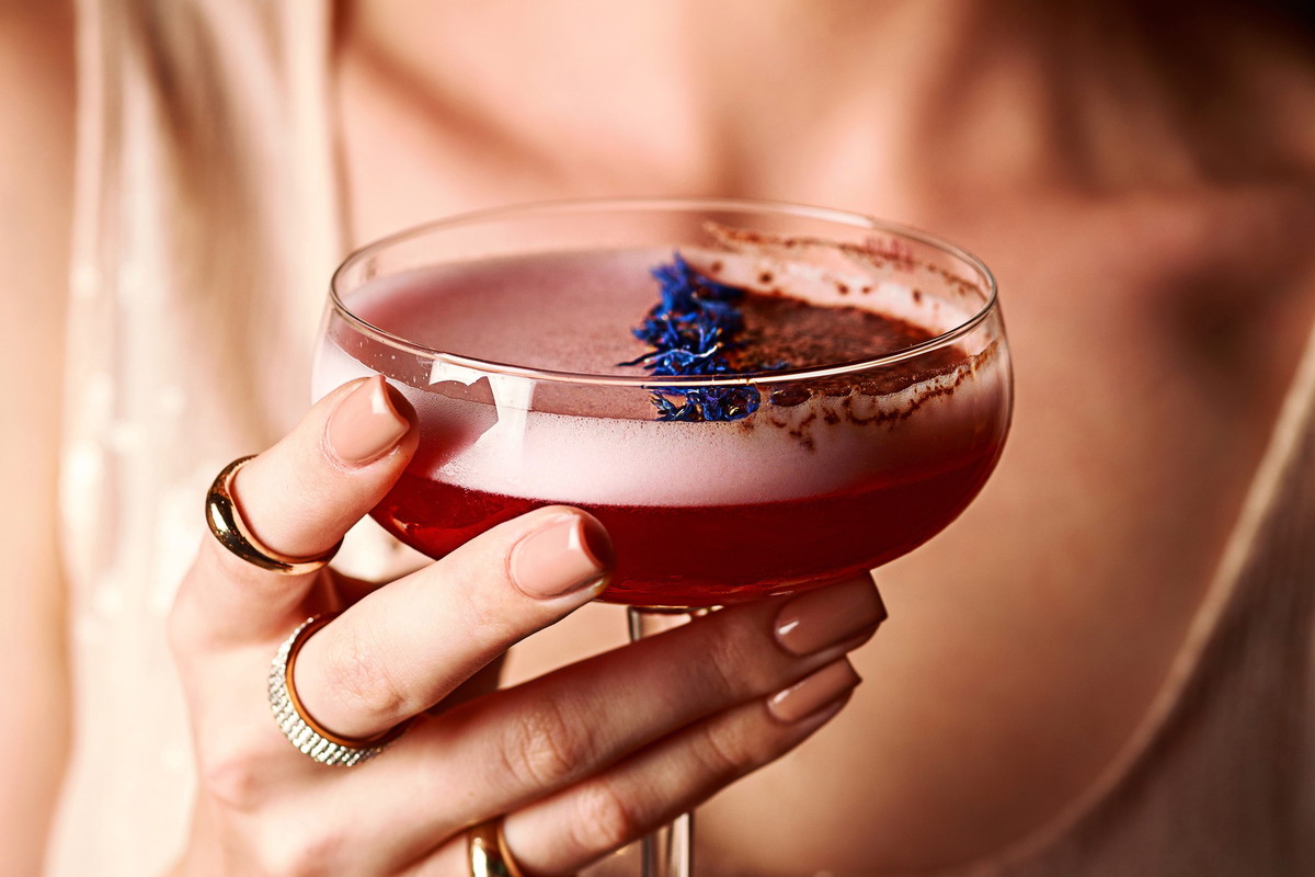 alcoholic cocktail - stock photo
