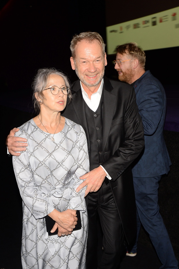 Warszawa, 05.10.2023, Premiera filmu Chłopi, Joanna Baka, Mirosław Baka