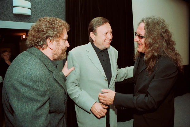 Andrzej Kondratiuk, Zbigniew Buczkowski, Grzegorz Markowski, premiera filmu „Córa Marnotrawna”, 2001 rok