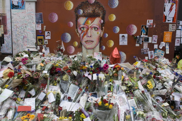Brixton shrine to dead music idol David Bowie