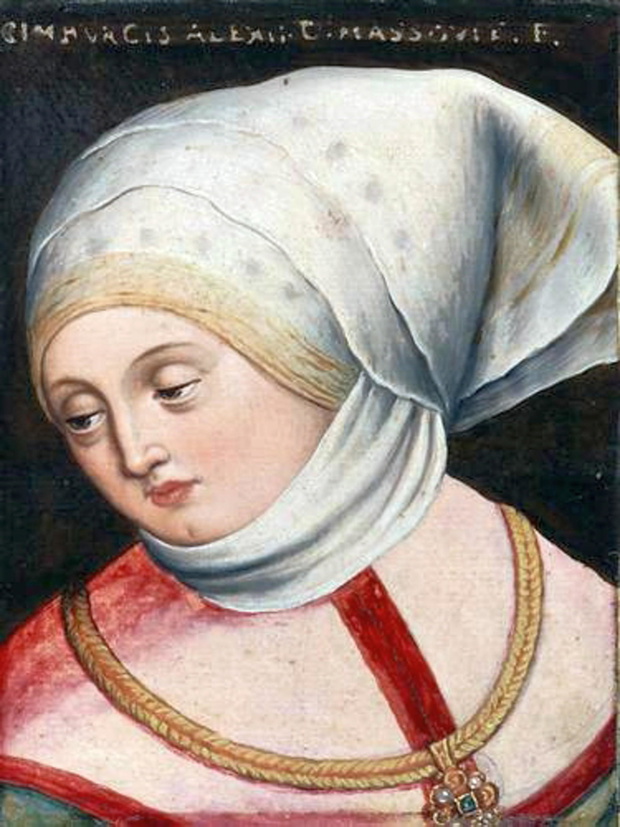 English: Portrait of Archduchess Cymburgis of Masovia. Polski: Portret arcyksi??nej Cymbarki mazowieckiej. 1579-1587. Cymbarka mazowiecka