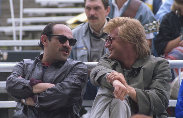 Andrzej Zaucha i Zbigniew Wodecki na festiwalu w Opolu w 1988