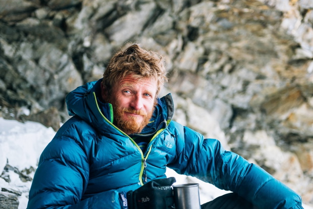 Tomasz Mackiewicz w obozie pod Nanga Parbat.